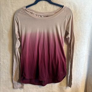 Calia pink ombré long sleeved shirt. Size medium.